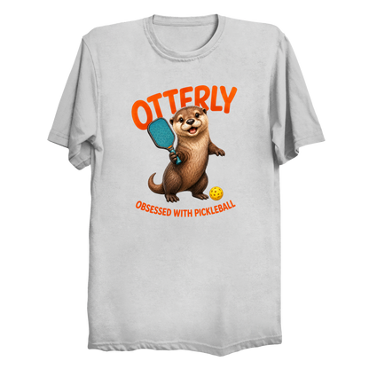 Otterly Obsessed pickleball t-shirt - cute otter funny pickleball gift
