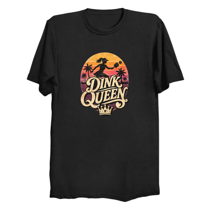 Dink Queen pickleball t-shirt - funny pickleball gift for women
