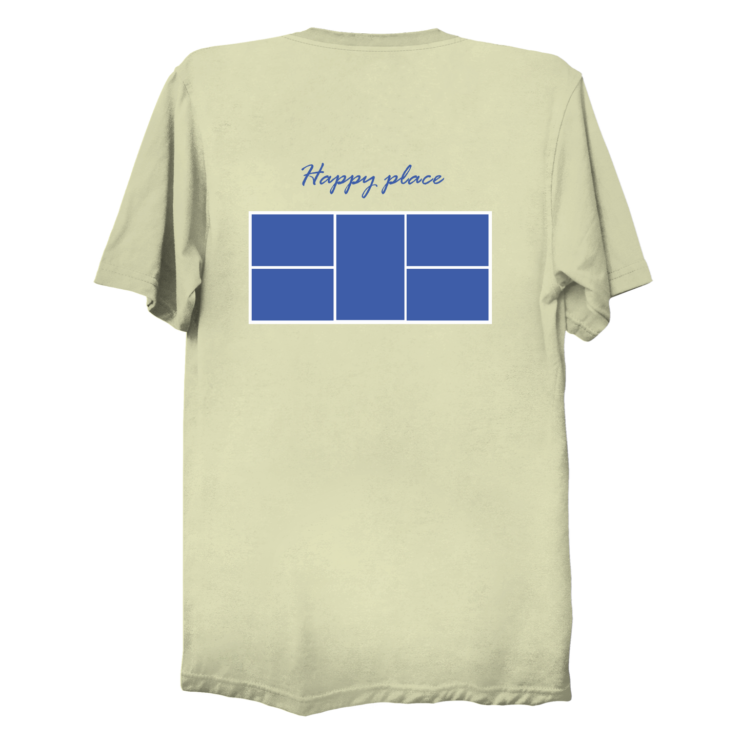 Happy place court | Funny Pickleball T-Shirt