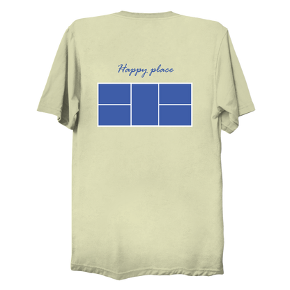 Happy place court | Funny Pickleball T-Shirt
