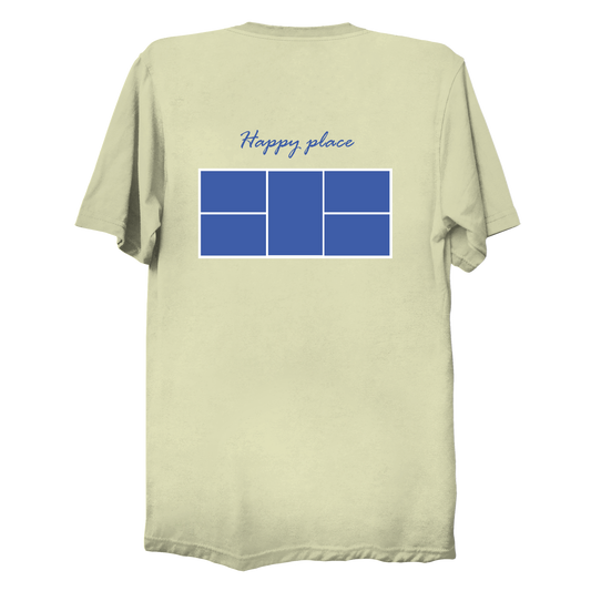 Happy place court | Funny Pickleball T-Shirt