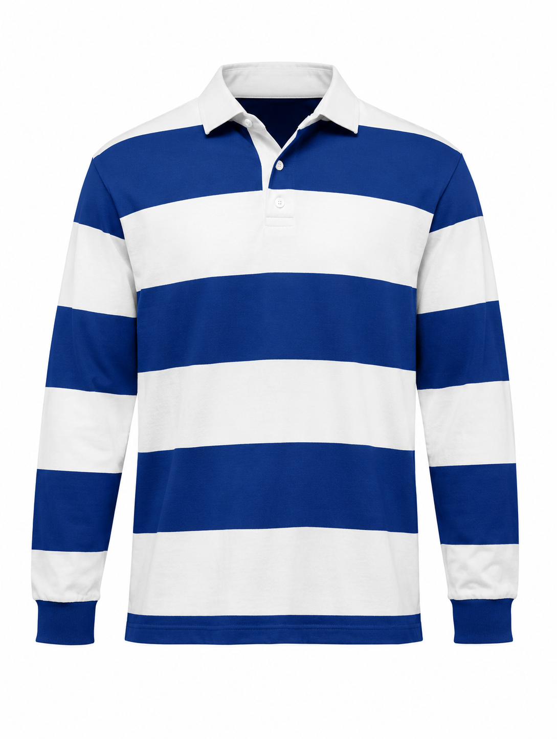 Join Your Local Pickleball Club rugby polo front view on white background