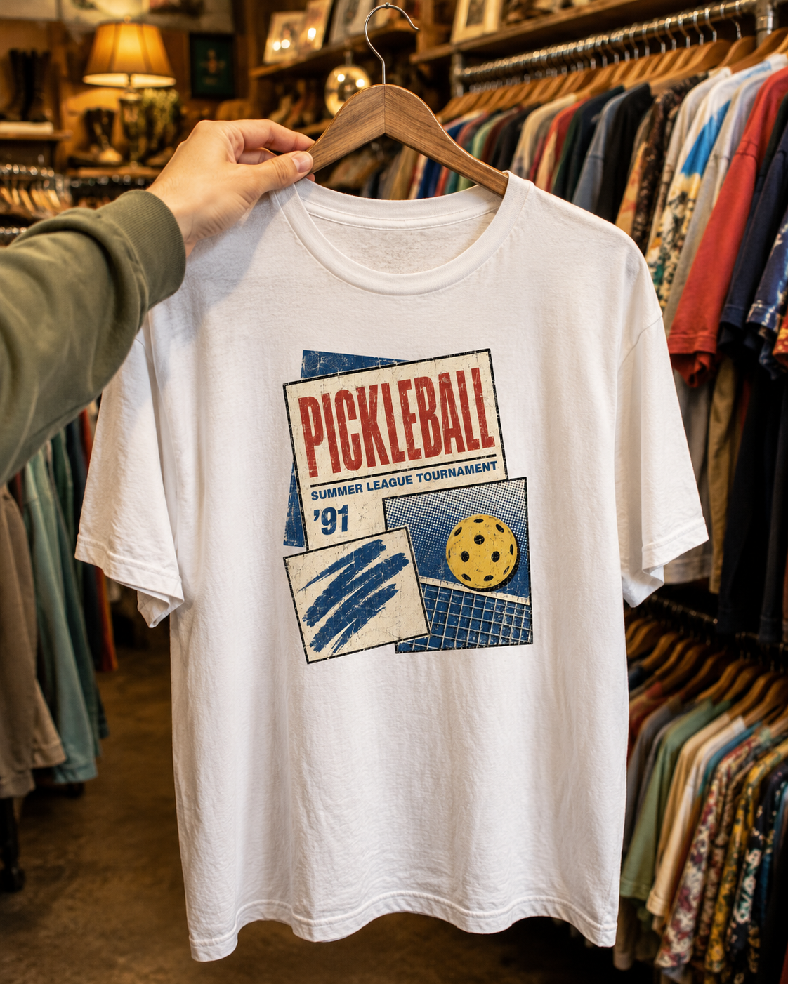 Pickleball '91 vintage tournament t-shirt - retro pickleball gift
