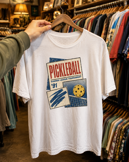 Pickleball '91 vintage tournament t-shirt - retro pickleball gift
