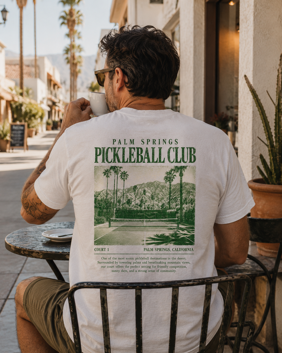 Palm Springs Pickleball Club vintage t-shirt - retro pickleball gift
