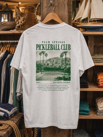 Palm Springs Pickleball Club vintage t-shirt - retro pickleball gift
