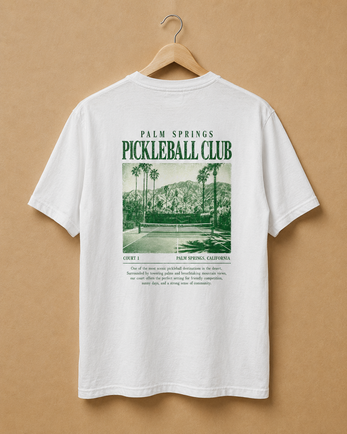 Palm Springs Pickleball Club vintage t-shirt - retro pickleball gift
