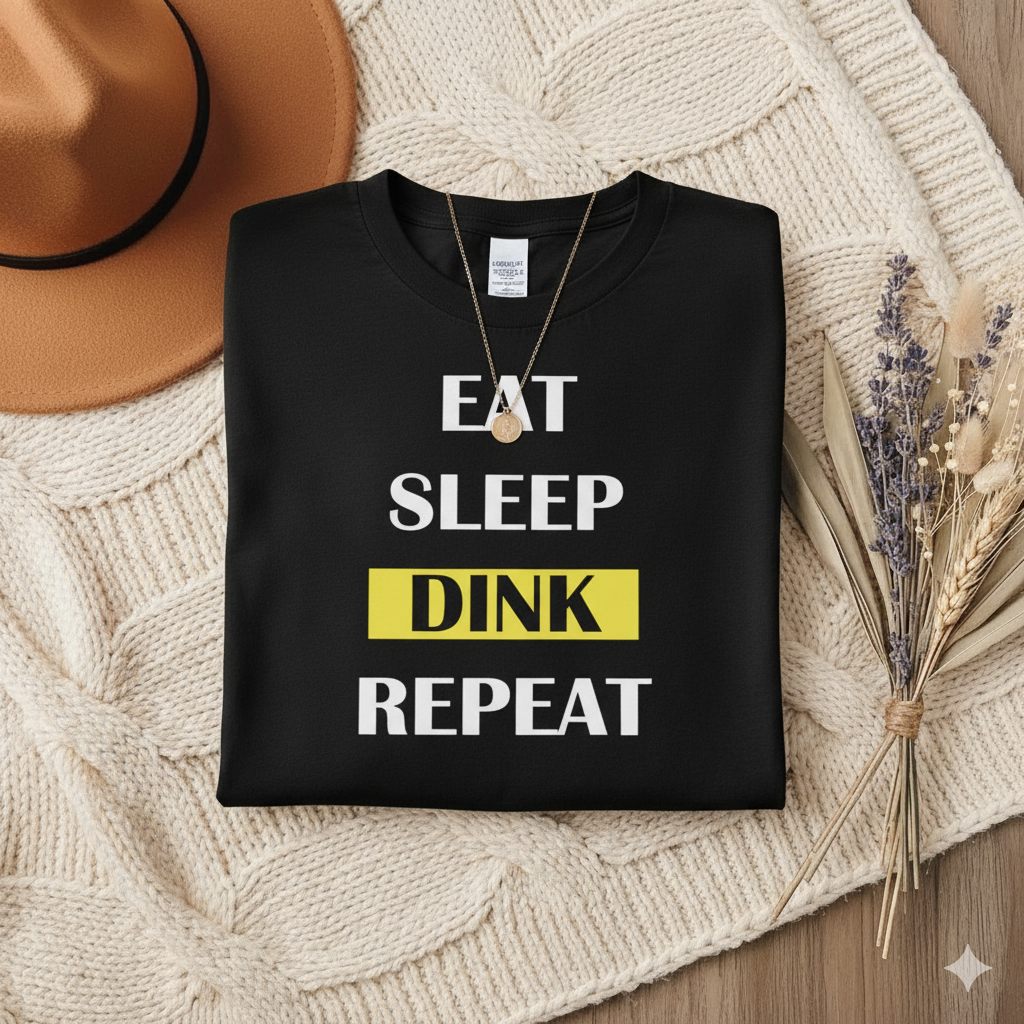 Eat Sleep Dink Repeat pickleball t-shirt - funny pickleball gift