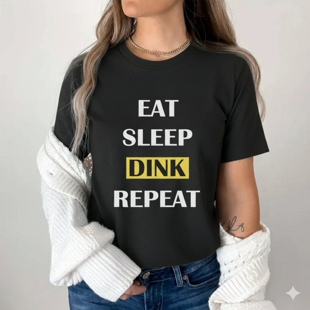 Eat Sleep Dink Repeat pickleball t-shirt - funny pickleball gift