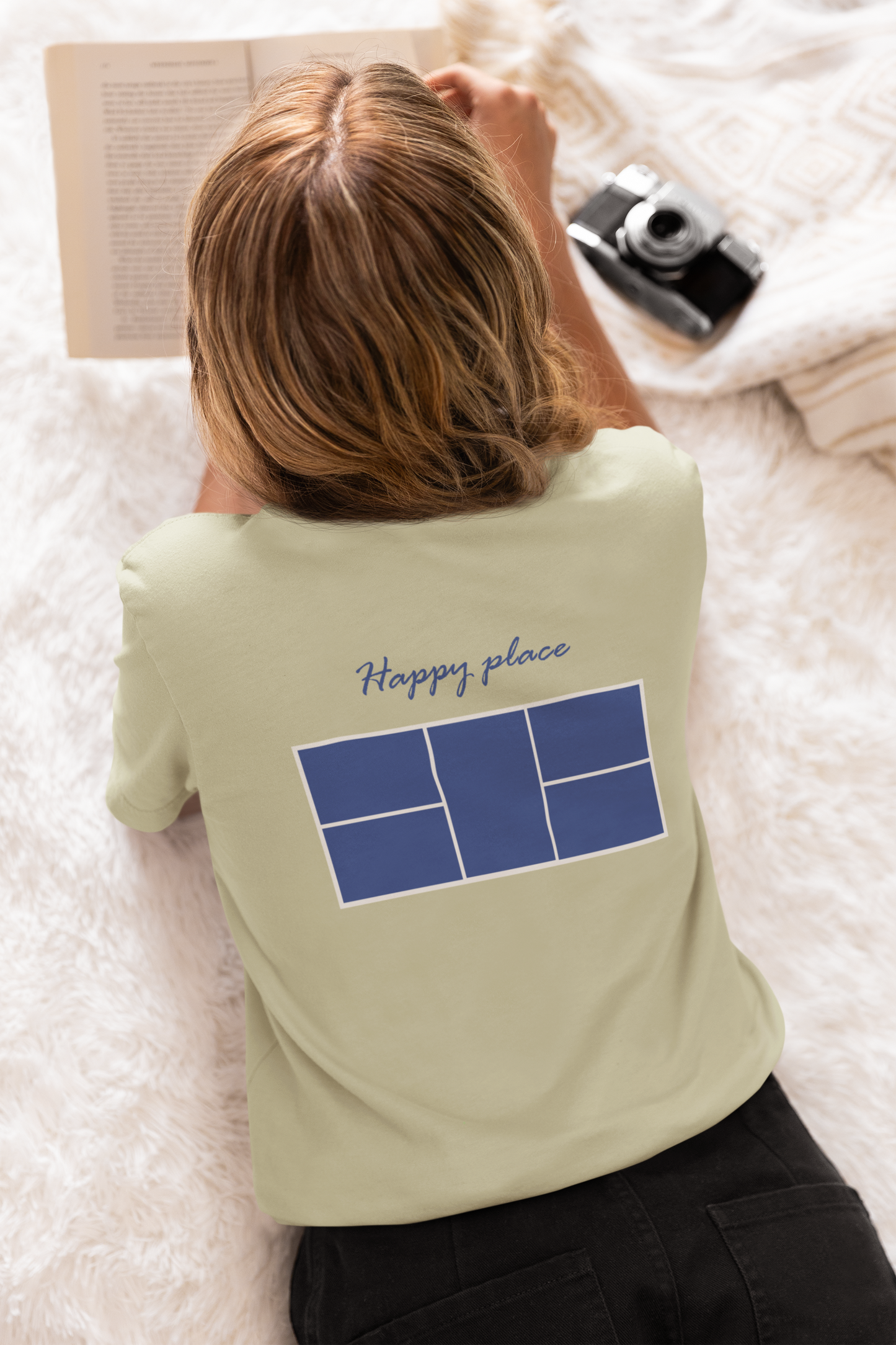 Happy place court | Funny Pickleball T-Shirt
