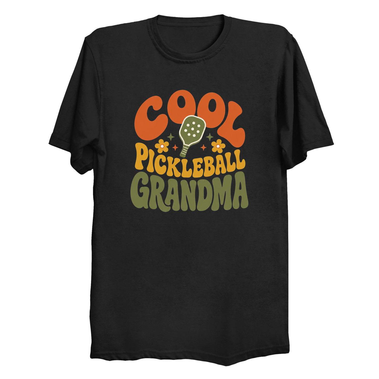 Cool Pickleball Grandma t-shirt in Black