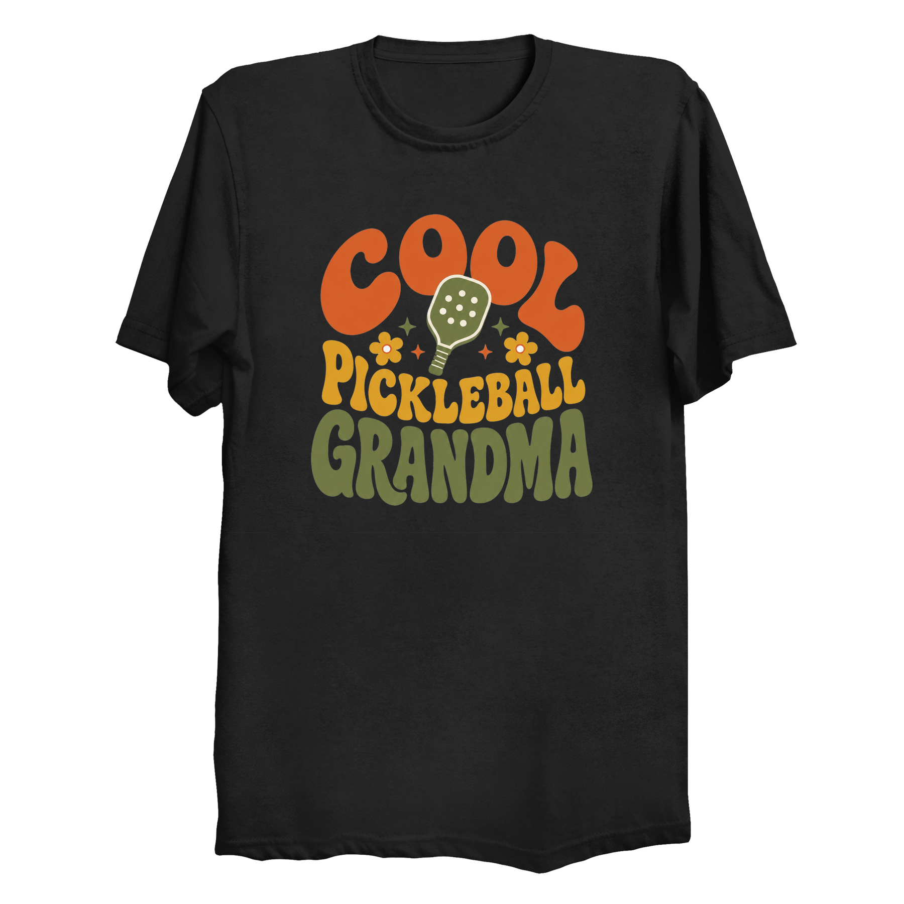 Cool Pickleball Grandma t-shirt in Black