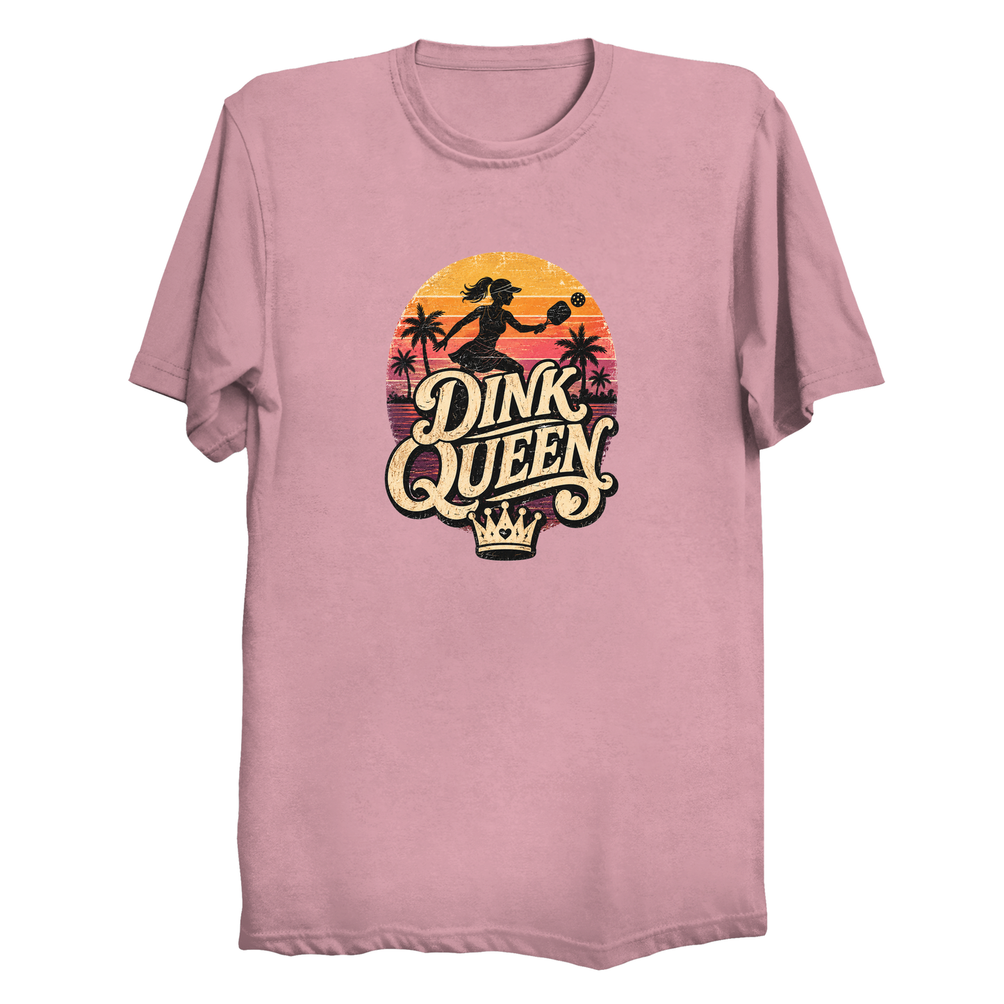 Dink Queen pickleball t-shirt - funny pickleball gift for women
