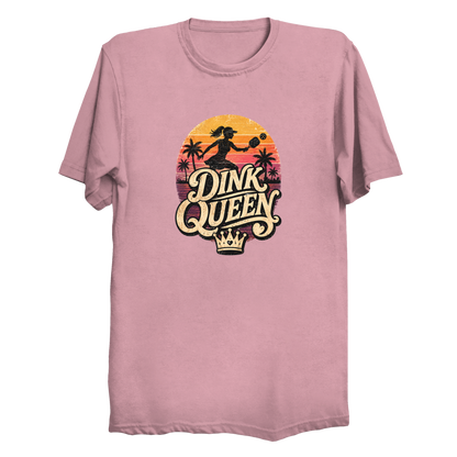 Dink Queen pickleball t-shirt - funny pickleball gift for women
