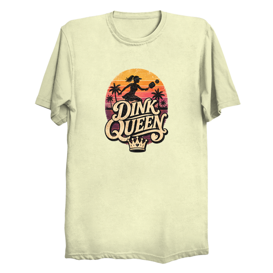 Dink Queen pickleball t-shirt - funny pickleball gift for women

