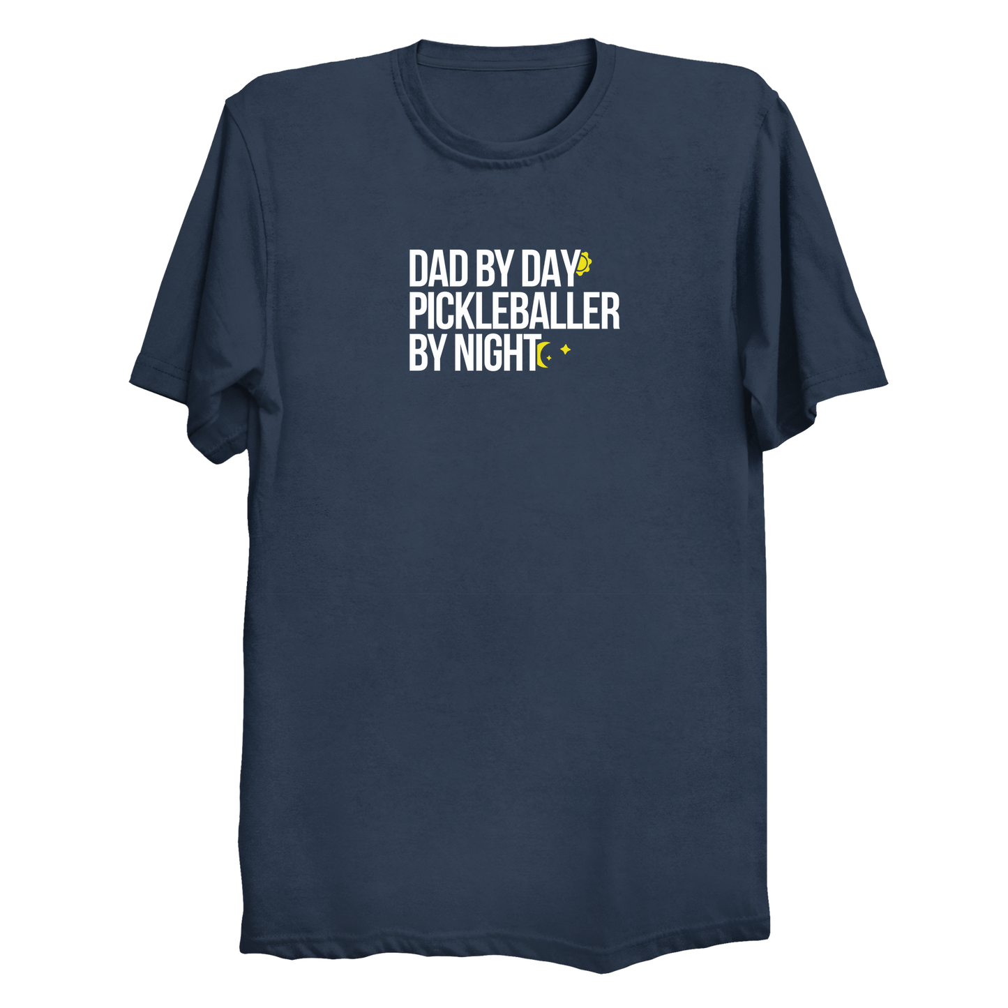 Dad by Day Pickleballer by Night t-shirt in Navy