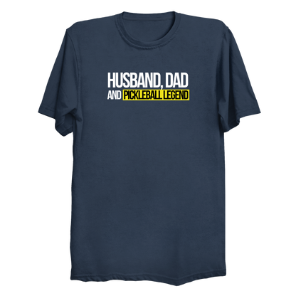 Husband Dad Pickleball Legend t-shirt in Navy