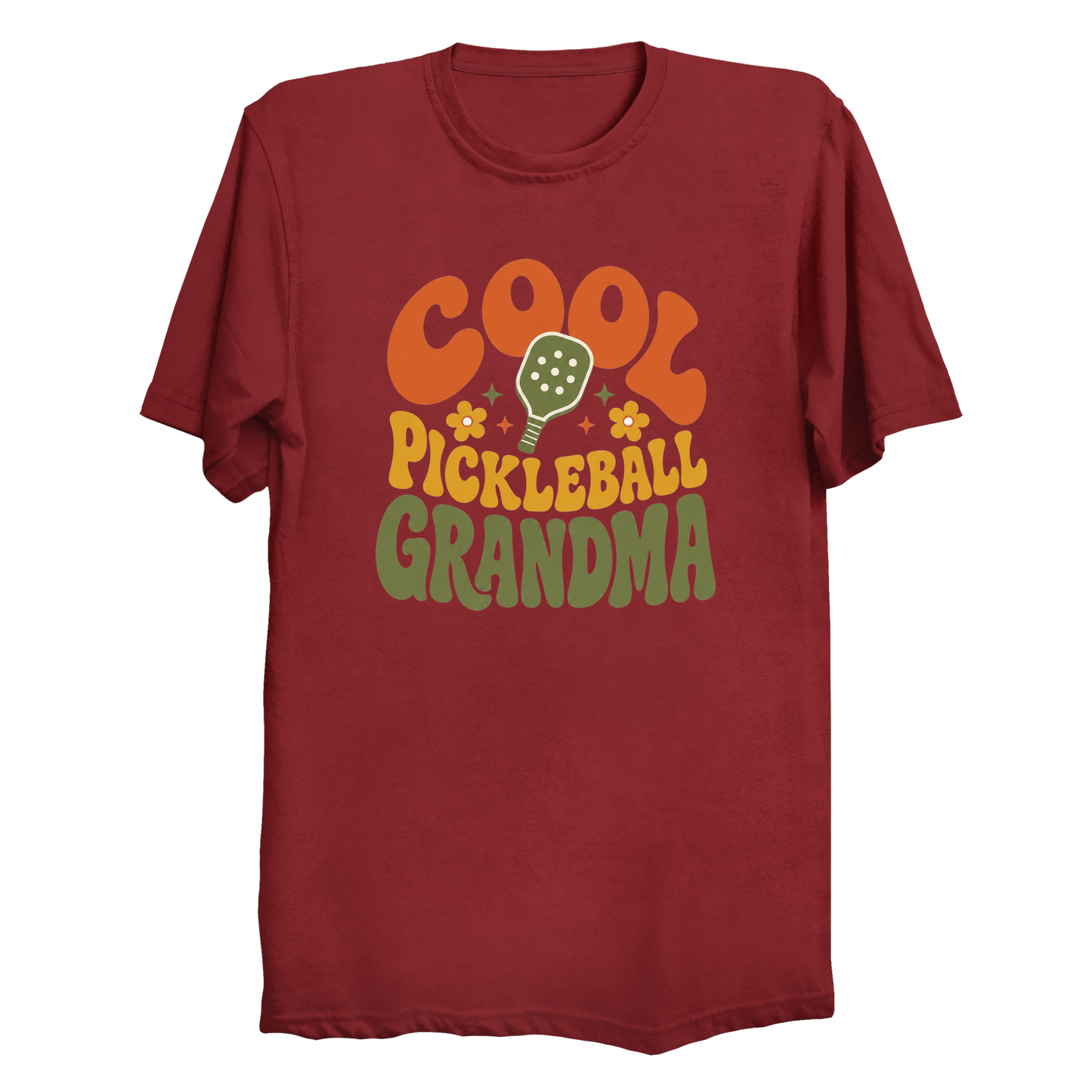 Cool Pickleball Grandma t-shirt in True Red