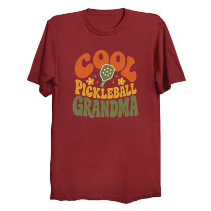 Cool Pickleball Grandma t-shirt in True Red