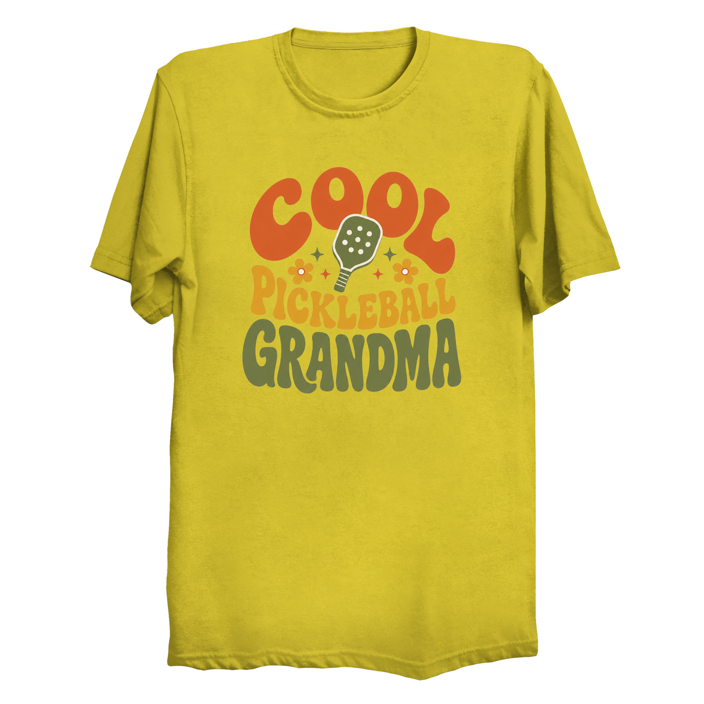Cool Pickleball Grandma t-shirt in Yellow