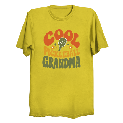 Cool Pickleball Grandma t-shirt in Yellow