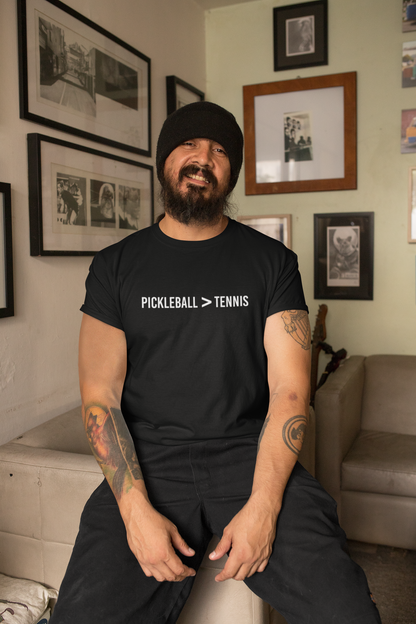Pickleball better than tennis | Funny Pickleball T-Shirt