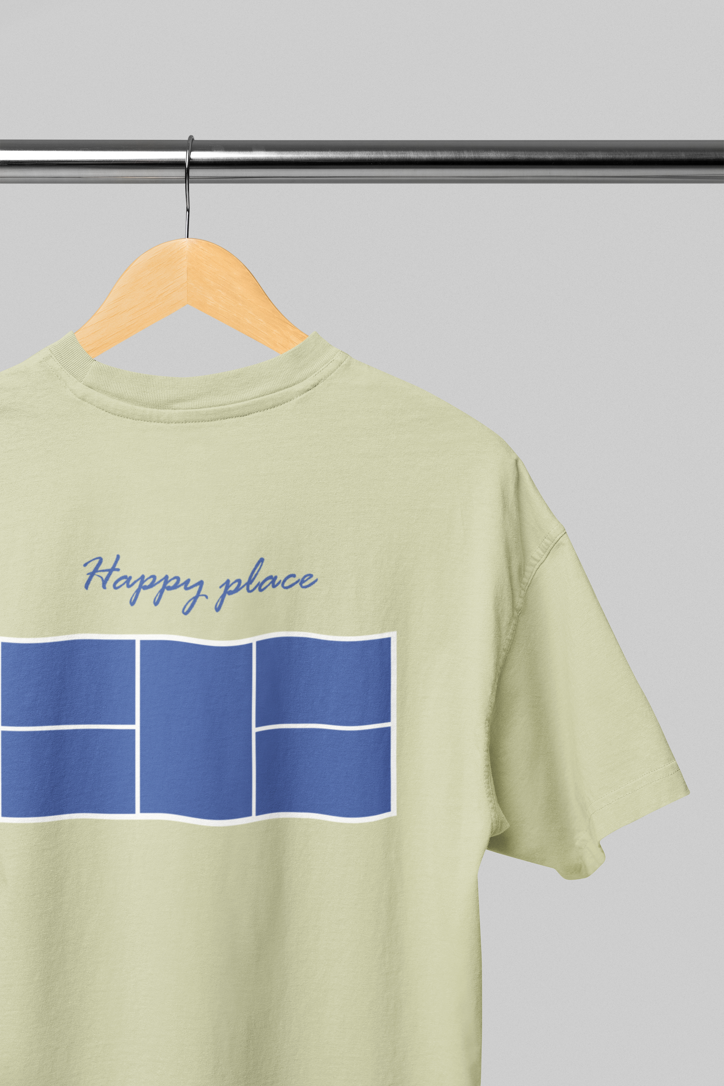 Happy place court | Funny Pickleball T-Shirt